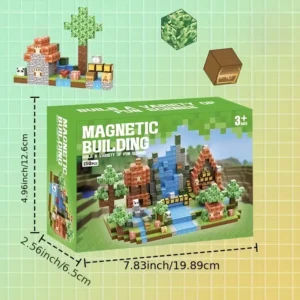 Blocs de construction magnétiques – Kit éducatif 150 pièces | Jouet STEM coloré