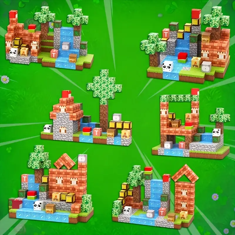 Blocs de construction magnétiques – Kit éducatif 150 pièces | Jouet STEM coloré – Image 2